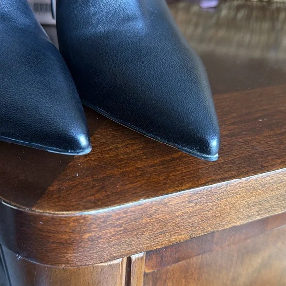 GIANVITO ROSSI Black Leather Ankle Booties Shoes Heels Women’s EU 41 NWT - Picture 9 of 12